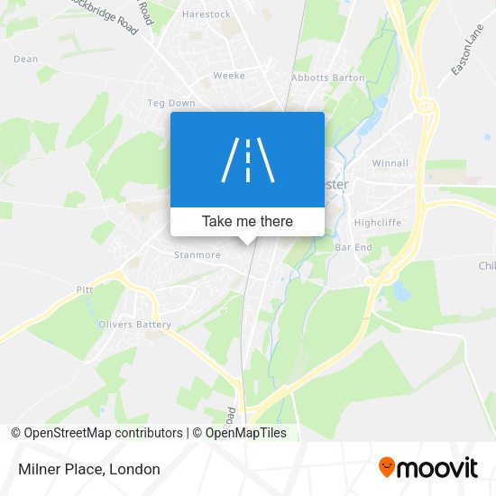 Milner Place map