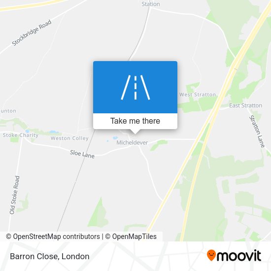 Barron Close map