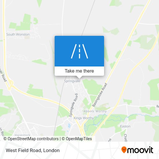 West Field Road map