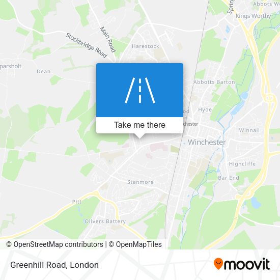 Greenhill Road map