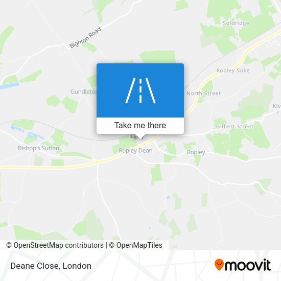 Deane Close map