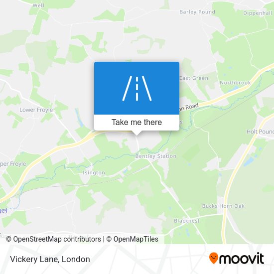 Vickery Lane map