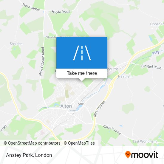 Anstey Park map