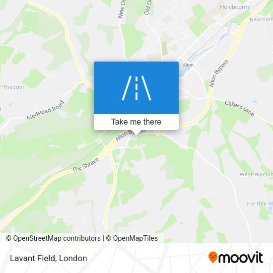 Lavant Field map