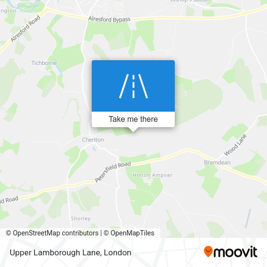 Upper Lamborough Lane map