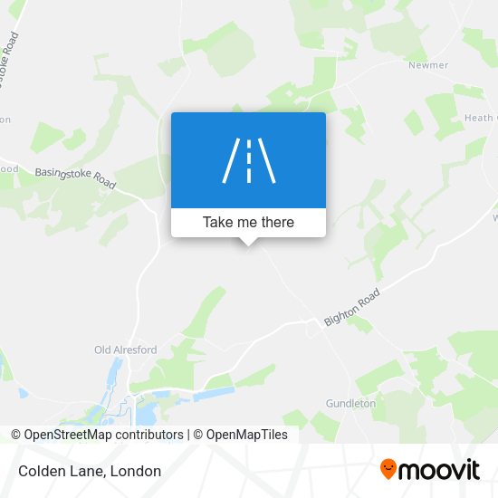 Colden Lane map