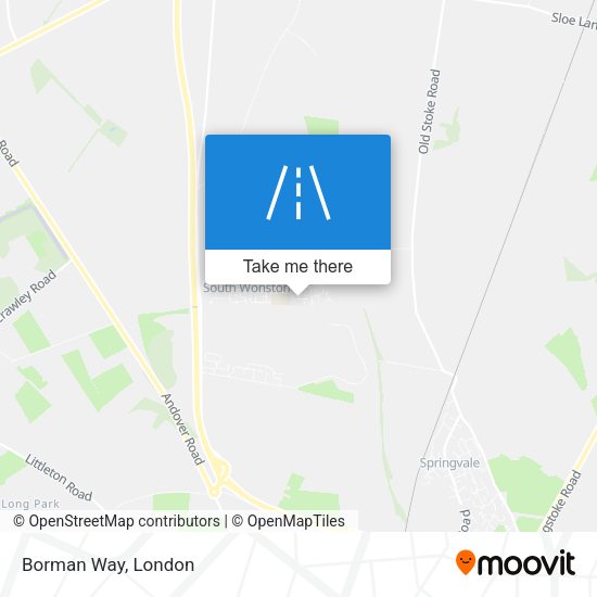 Borman Way map
