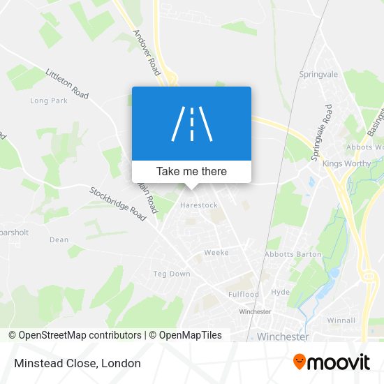 Minstead Close map