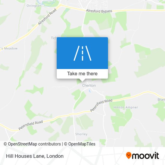 Hill Houses Lane map