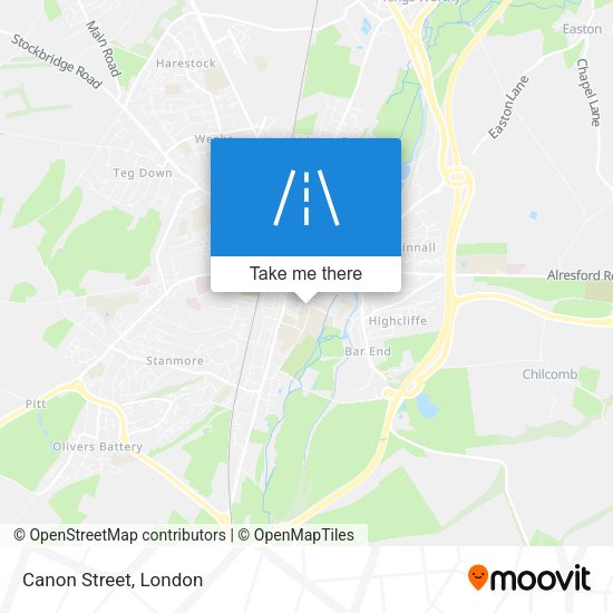 Canon Street map