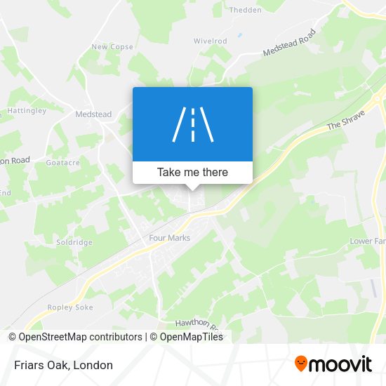 Friars Oak map