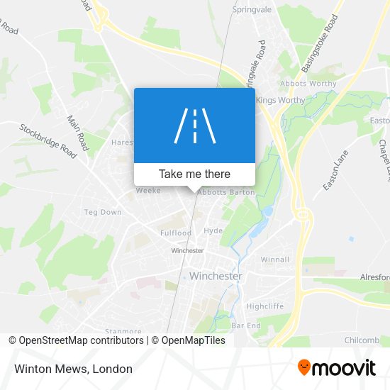 Winton Mews map