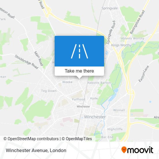 Winchester Avenue map