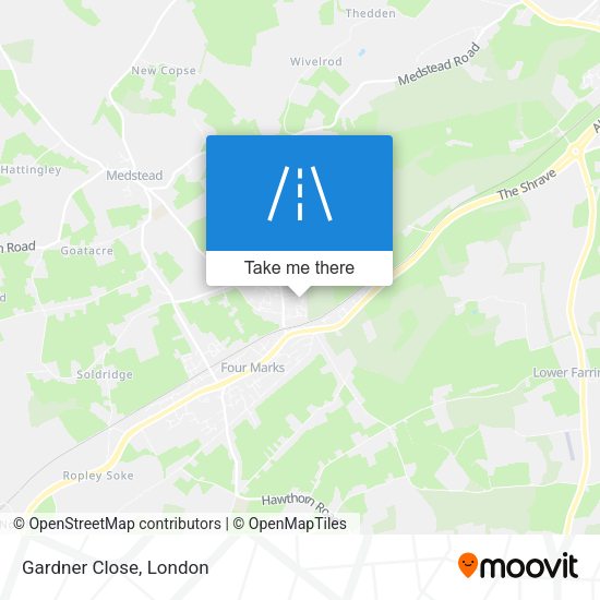 Gardner Close map