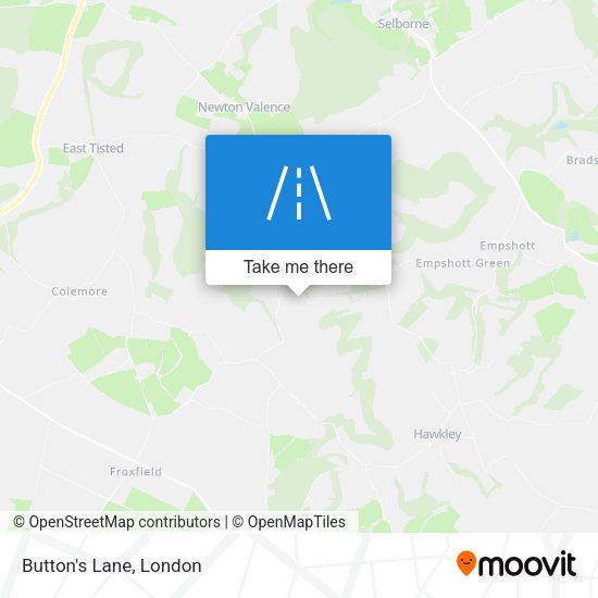 Button's Lane map