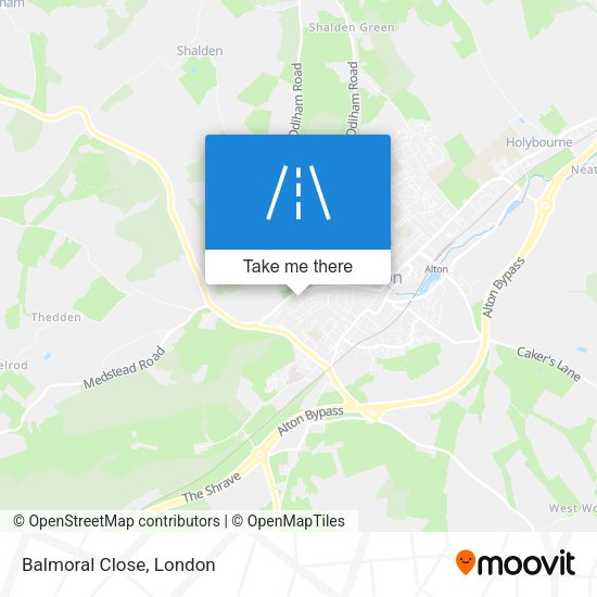 Balmoral Close map