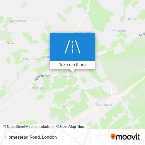 Homestead Road map