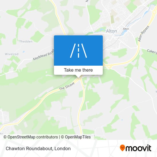 Chawton Roundabout map