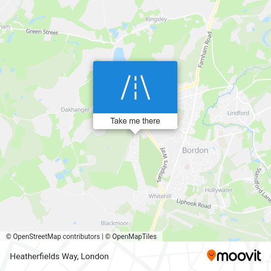 Heatherfields Way map