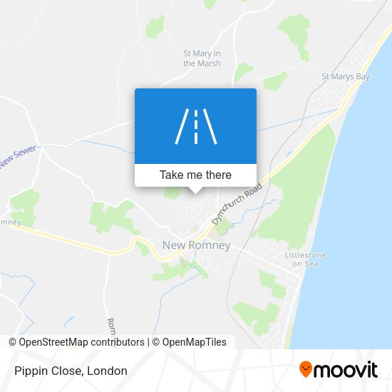 Pippin Close map