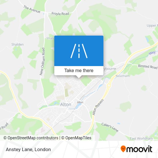 Anstey Lane map