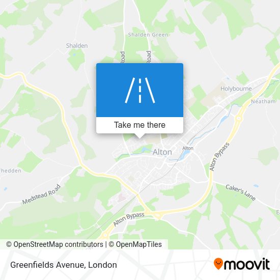 Greenfields Avenue map
