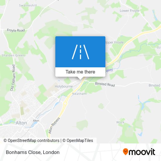 Bonhams Close map