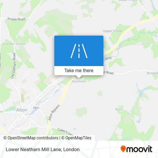 Lower Neatham Mill Lane map
