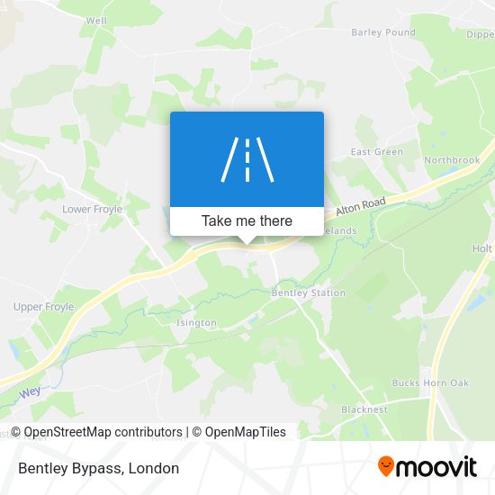 Bentley Bypass map