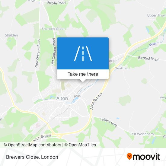 Brewers Close map