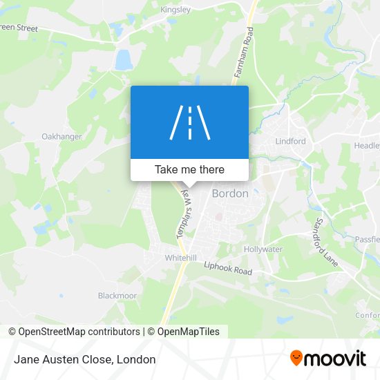 Jane Austen Close map