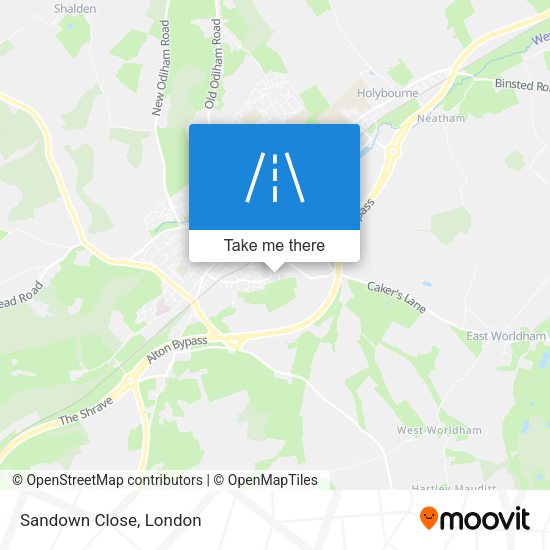 Sandown Close map