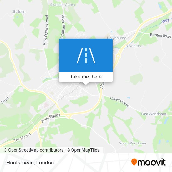 Huntsmead map