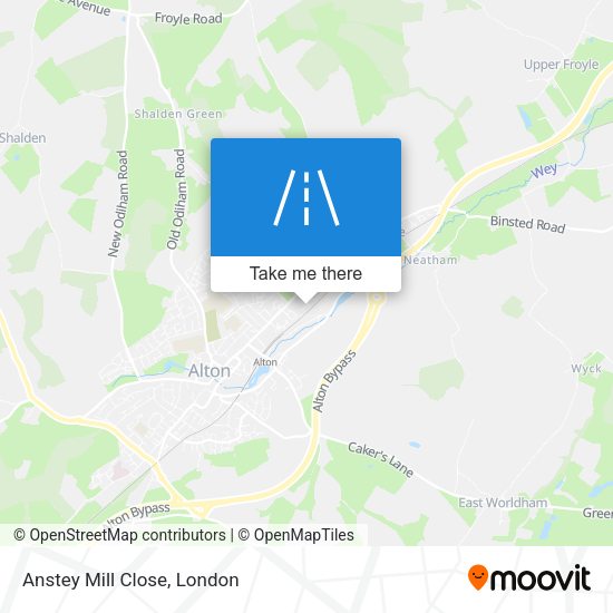Anstey Mill Close map