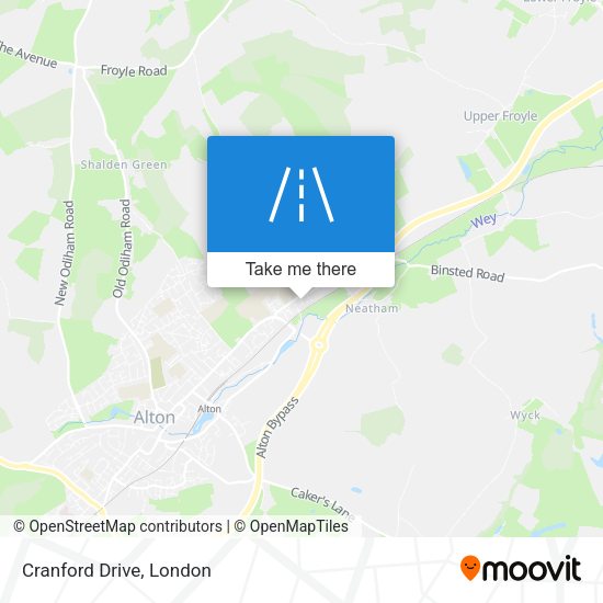 Cranford Drive map