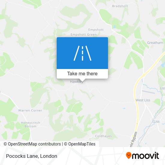 Pococks Lane map