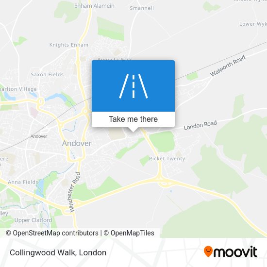 Collingwood Walk map