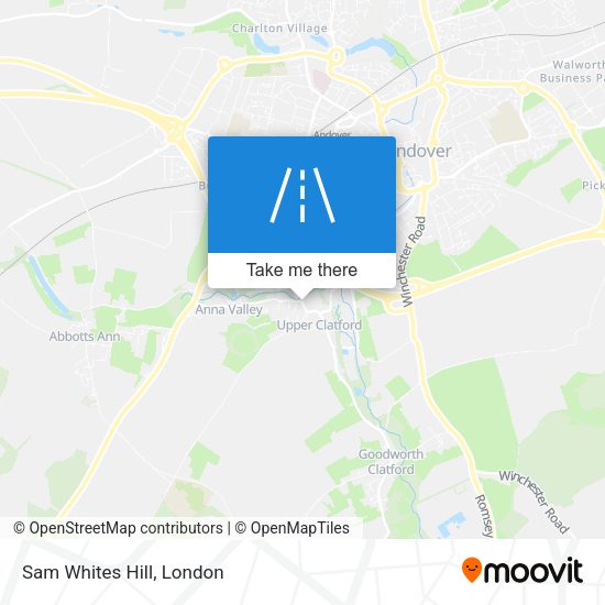 Sam Whites Hill map