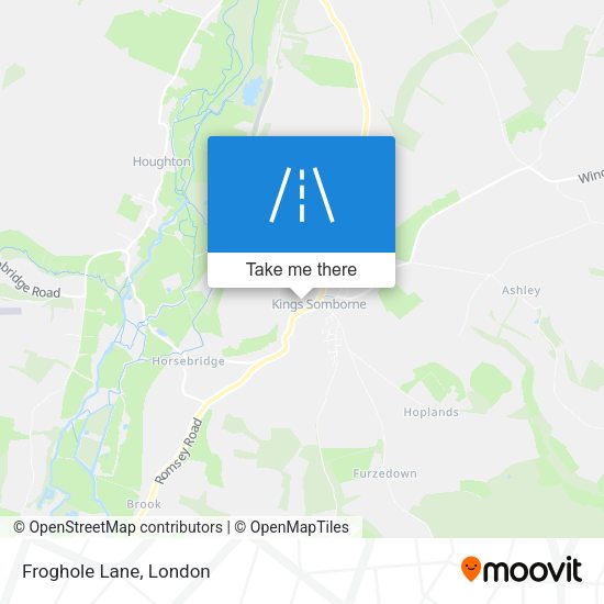 Froghole Lane map