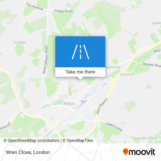 Wren Close map