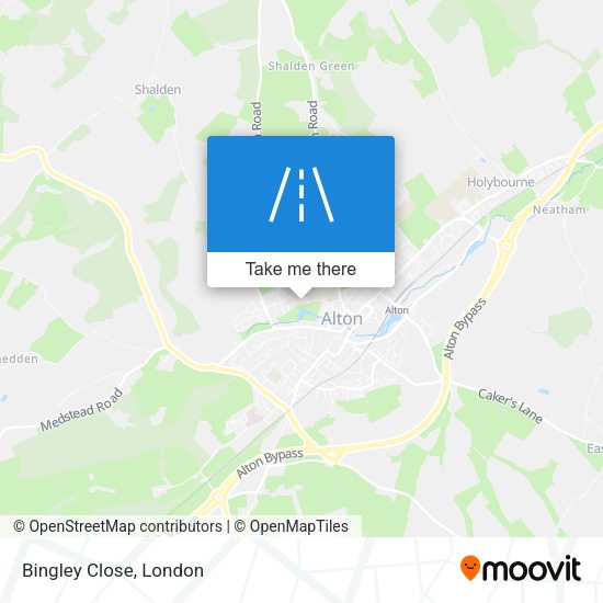 Bingley Close map