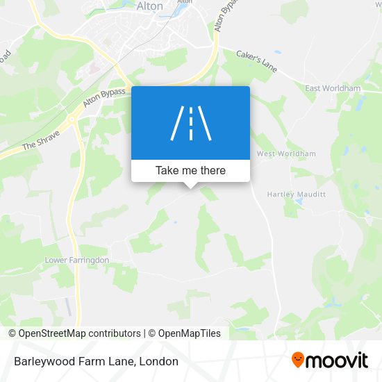 Barleywood Farm Lane map