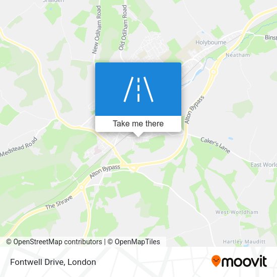 Fontwell Drive map