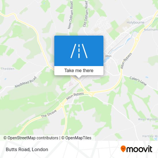 Butts Road map