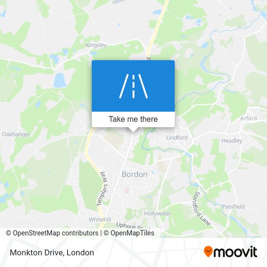 Monkton Drive map