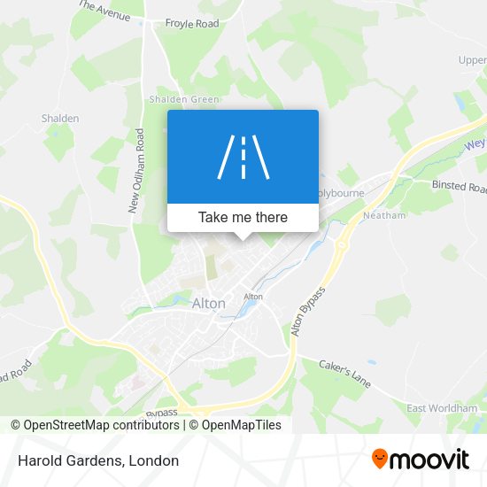 Harold Gardens map