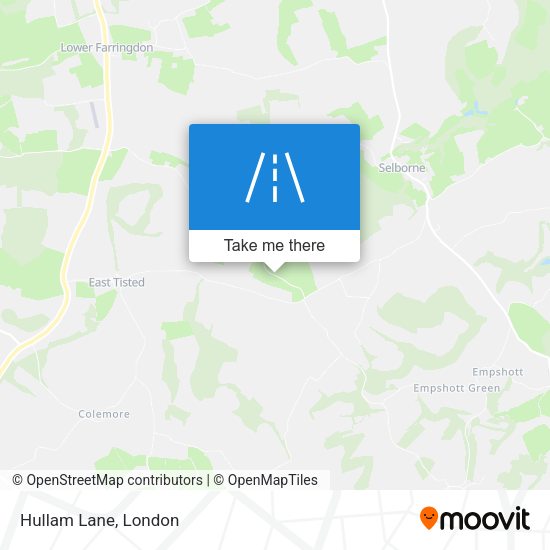 Hullam Lane map