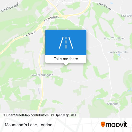 Mountsom's Lane map