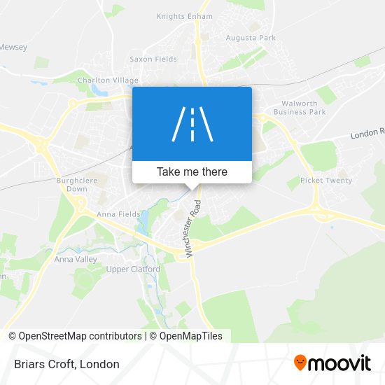 Briars Croft map