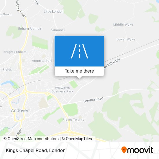 Kings Chapel Road map